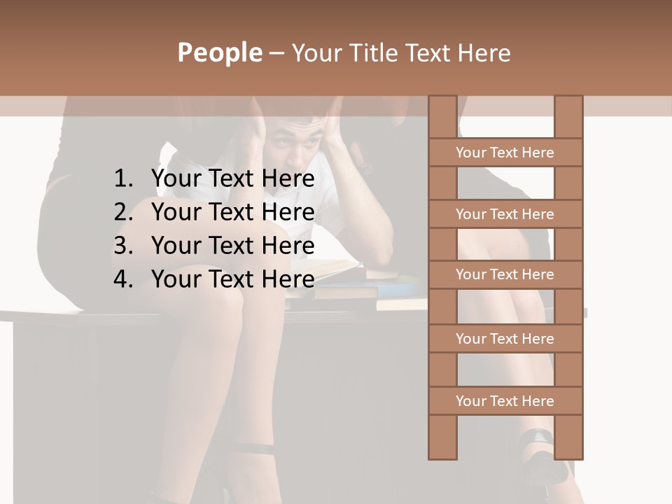 College Clever Friend PowerPoint Template