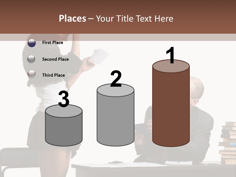 School University Sitting PowerPoint Template