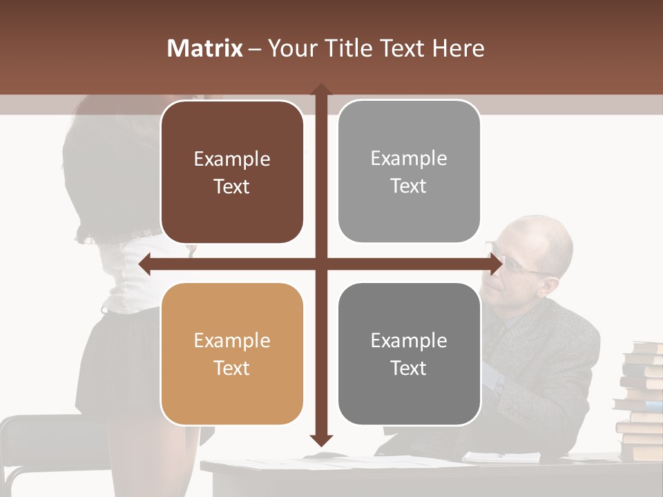School University Sitting PowerPoint Template