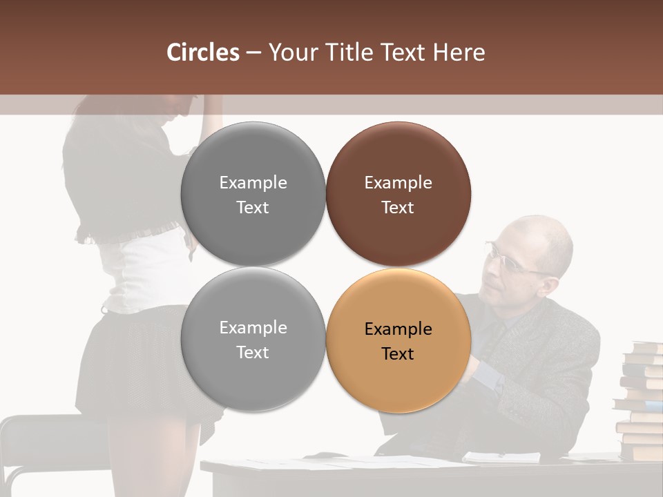 School University Sitting PowerPoint Template