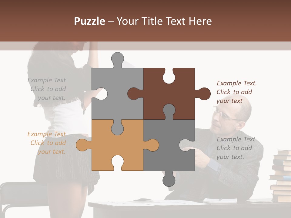 School University Sitting PowerPoint Template