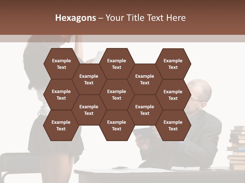 School University Sitting PowerPoint Template