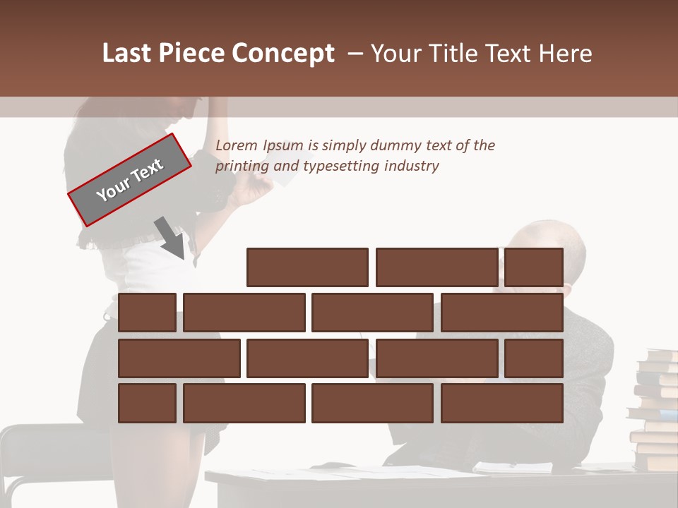 School University Sitting PowerPoint Template