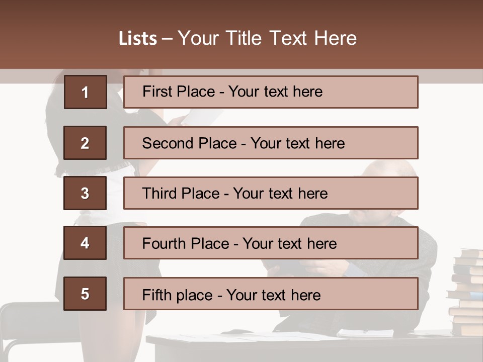 School University Sitting PowerPoint Template