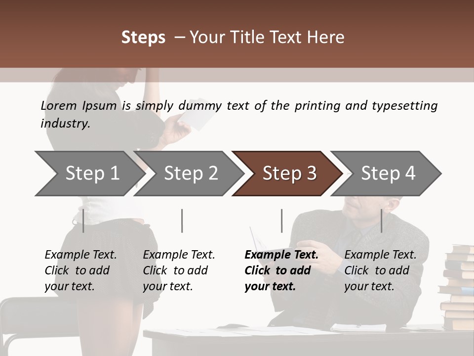 School University Sitting PowerPoint Template