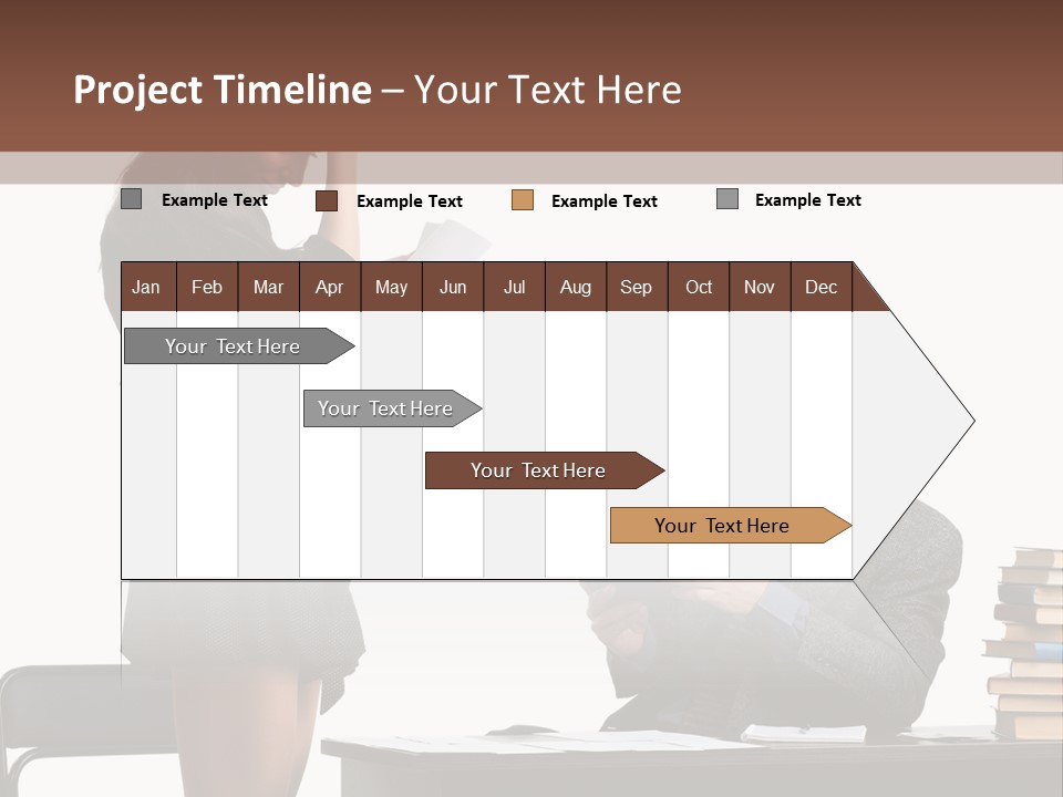 School University Sitting PowerPoint Template