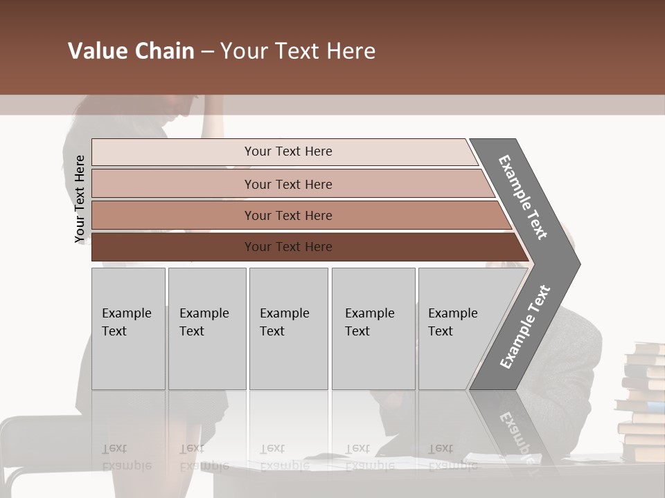 School University Sitting PowerPoint Template