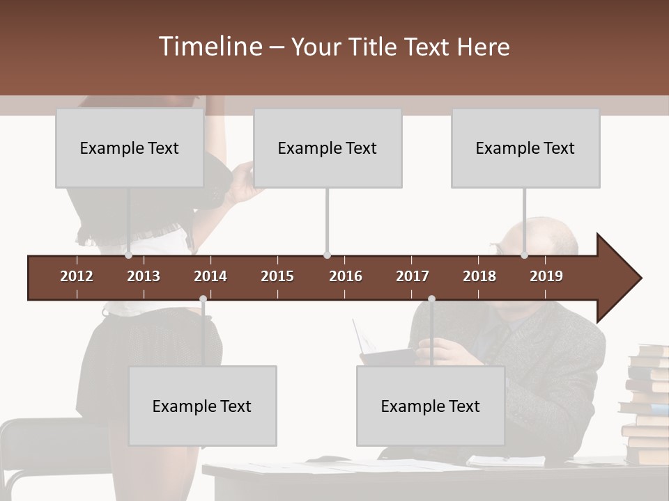 School University Sitting PowerPoint Template