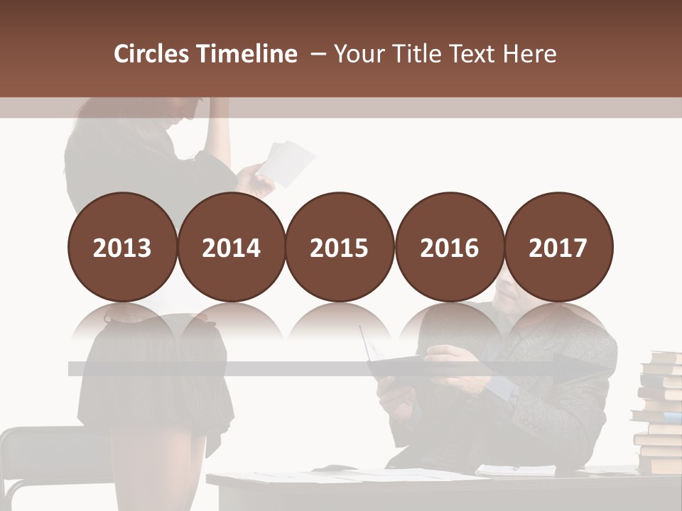 School University Sitting PowerPoint Template