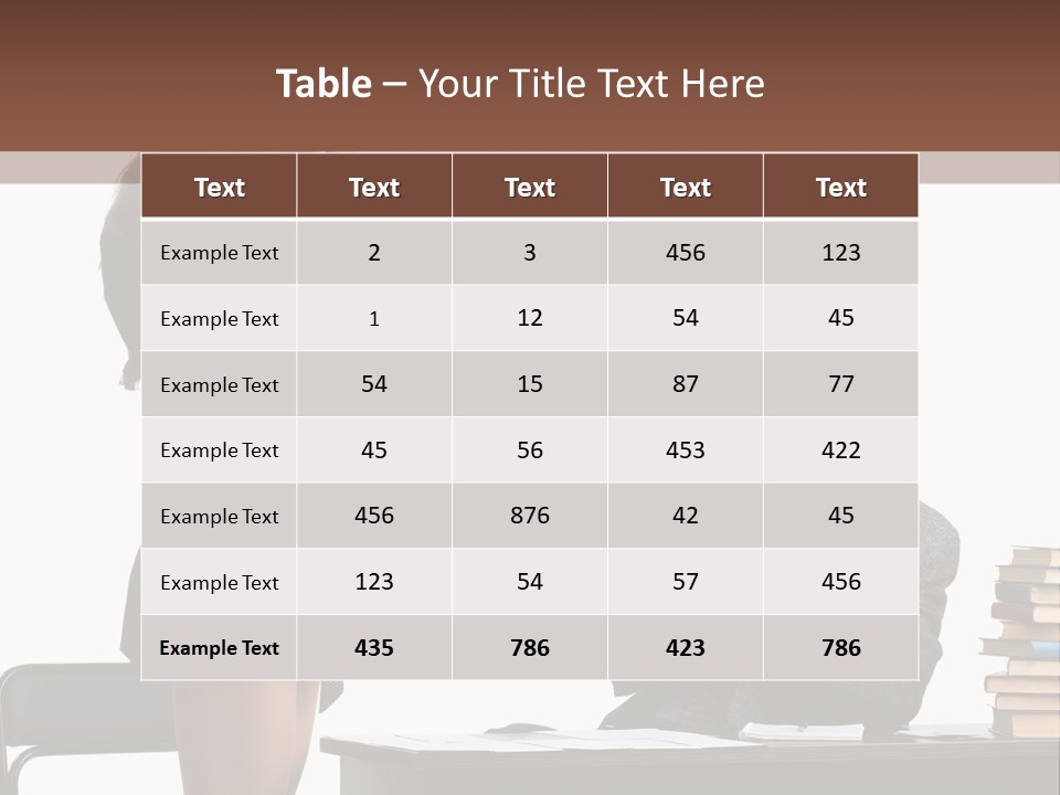 School University Sitting PowerPoint Template