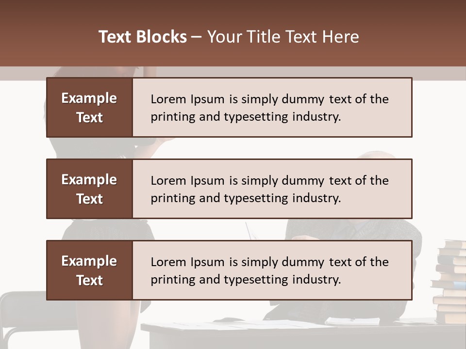School University Sitting PowerPoint Template