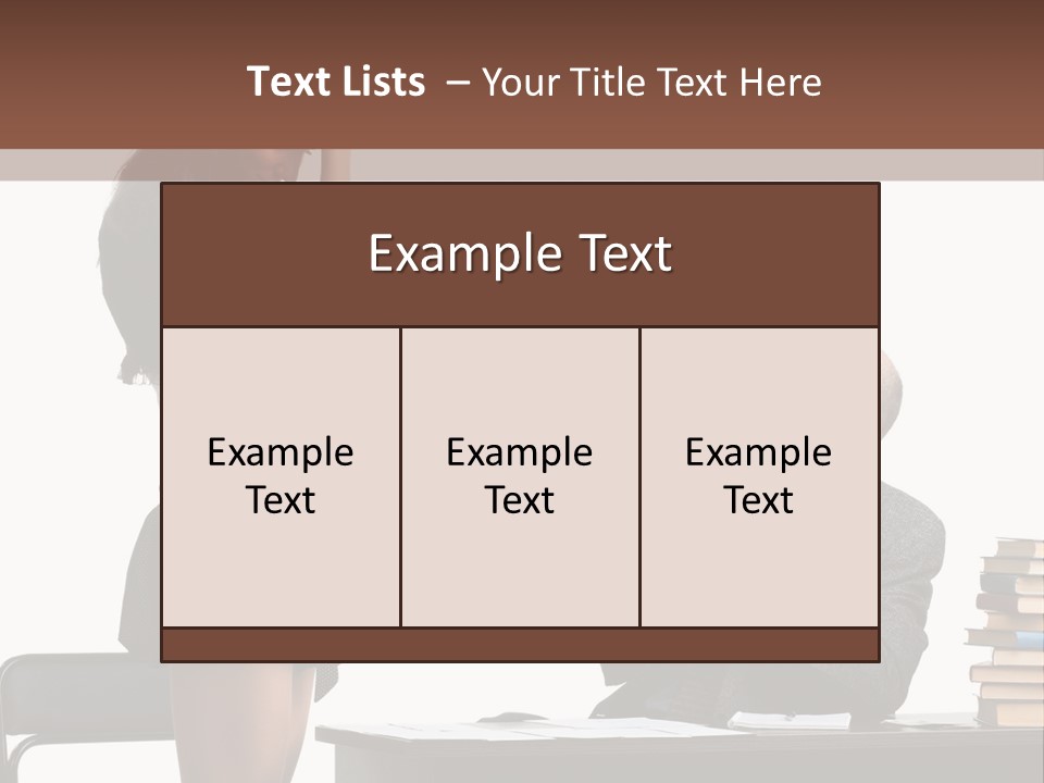 School University Sitting PowerPoint Template