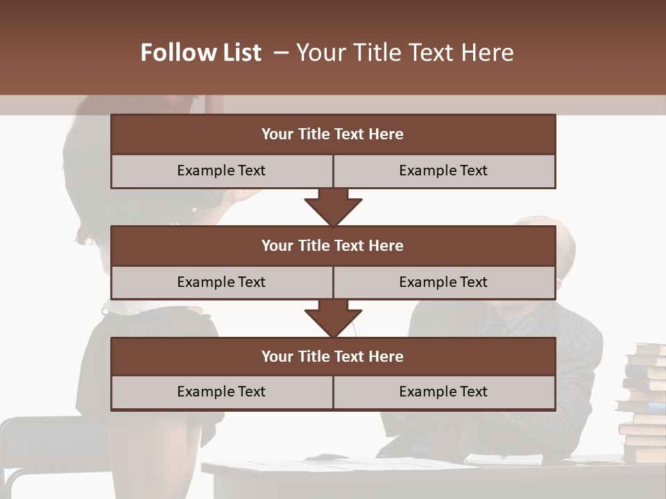 School University Sitting PowerPoint Template