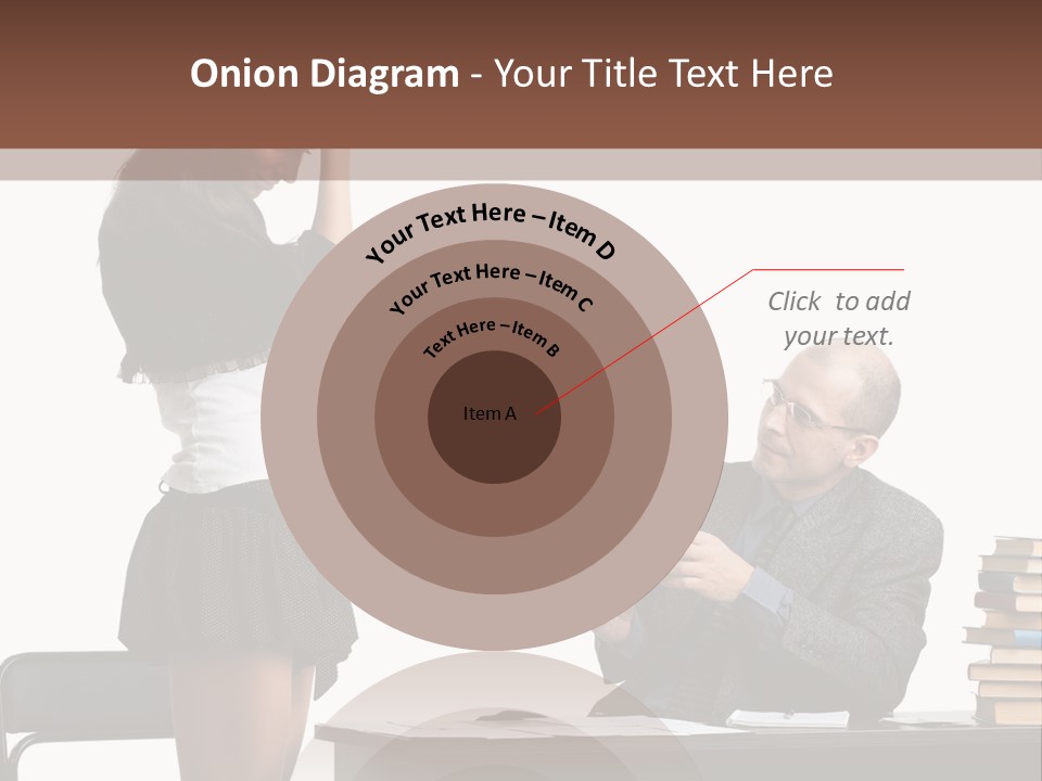 School University Sitting PowerPoint Template