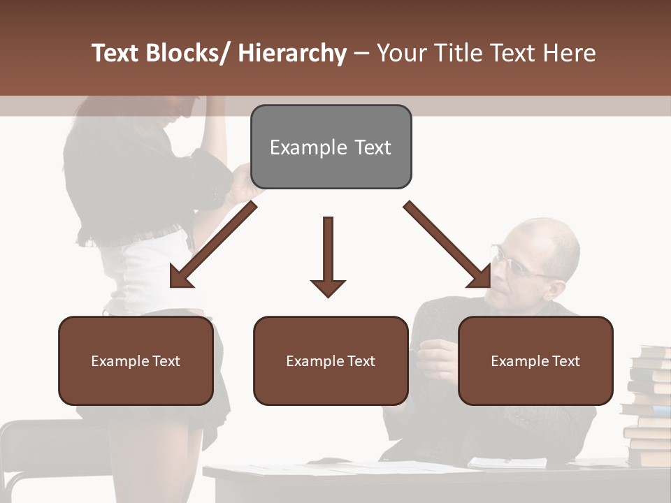 School University Sitting PowerPoint Template