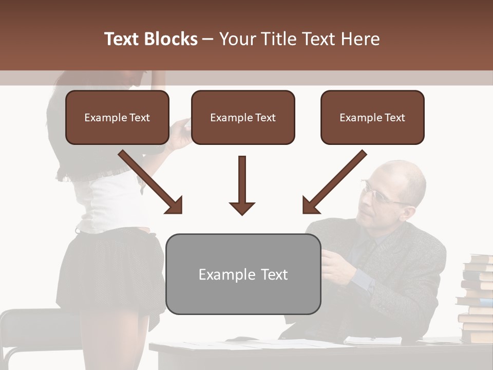 School University Sitting PowerPoint Template