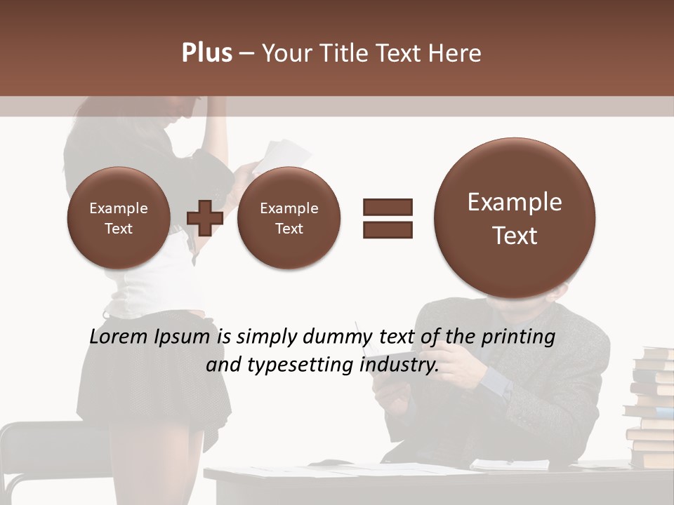 School University Sitting PowerPoint Template
