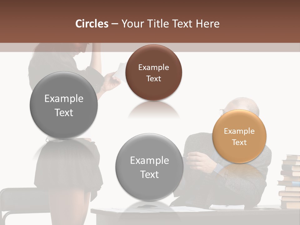 School University Sitting PowerPoint Template