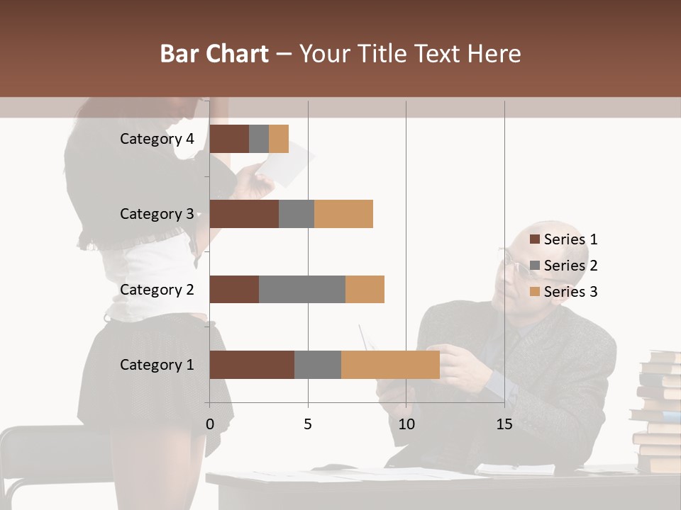 School University Sitting PowerPoint Template