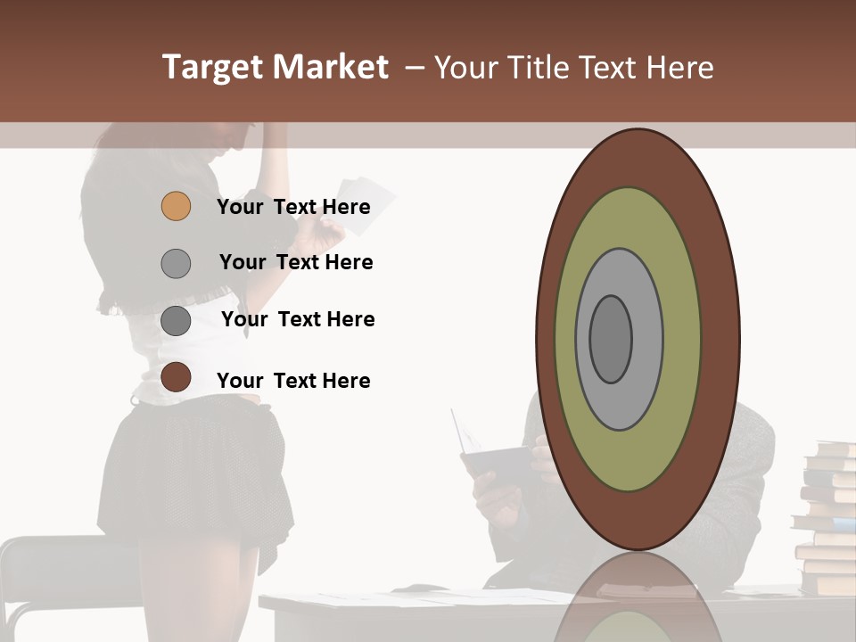 School University Sitting PowerPoint Template