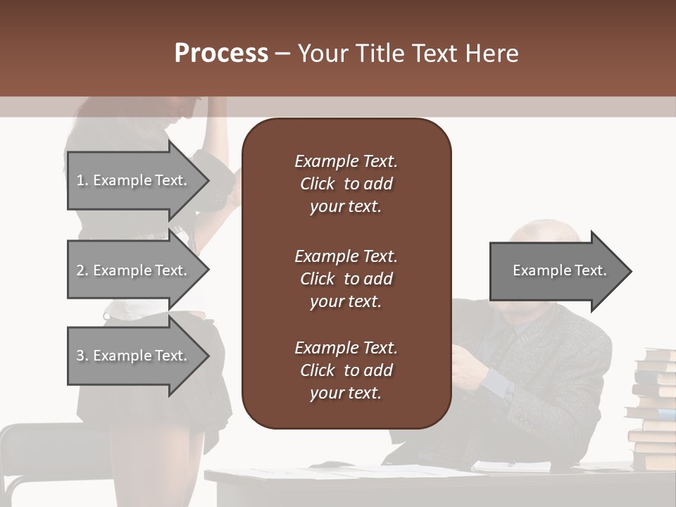 School University Sitting PowerPoint Template