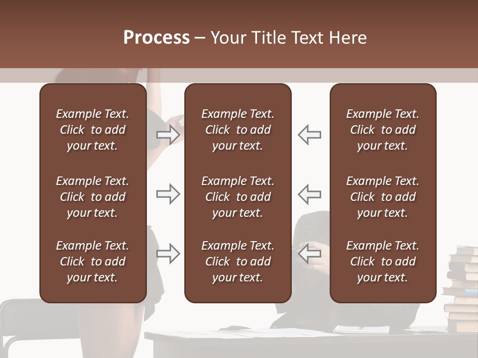 School University Sitting PowerPoint Template