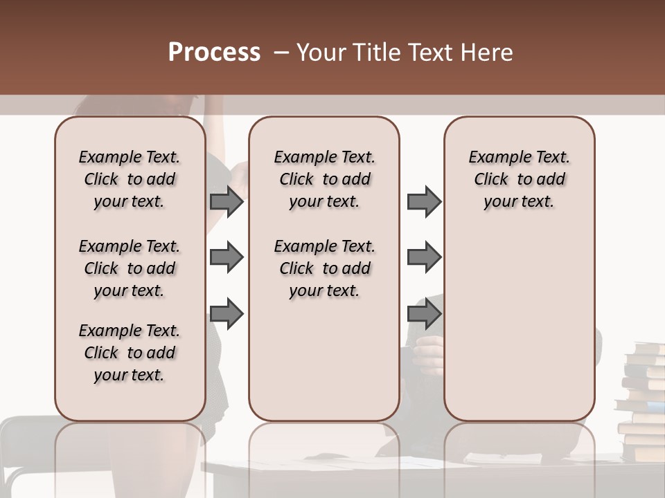 School University Sitting PowerPoint Template