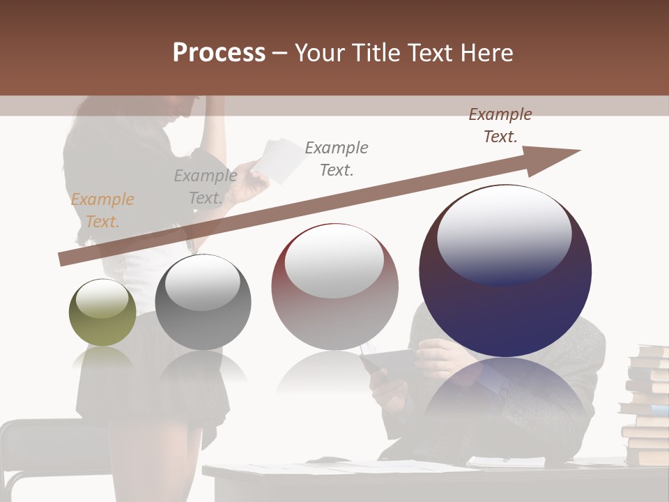 School University Sitting PowerPoint Template