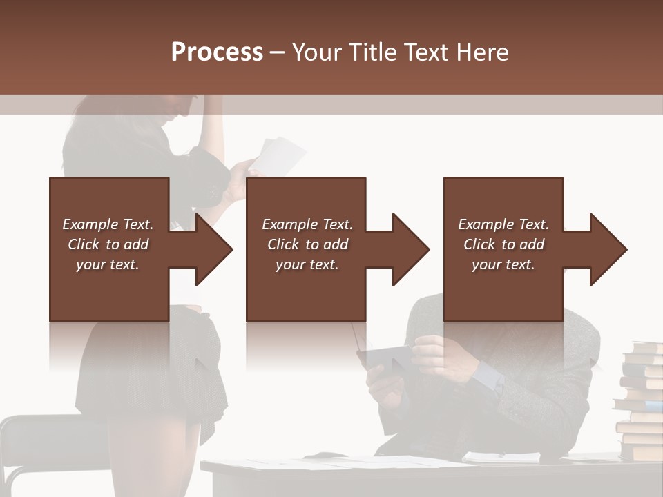 School University Sitting PowerPoint Template