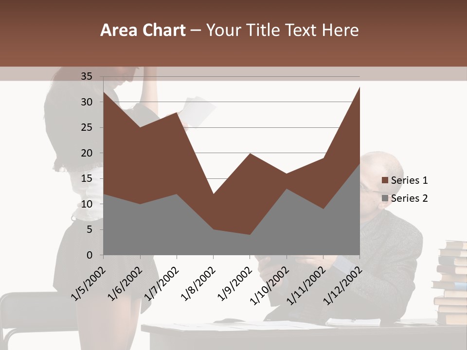School University Sitting PowerPoint Template