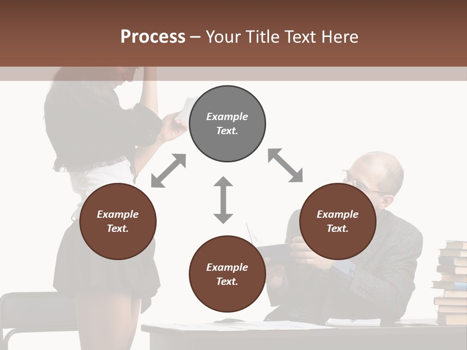 School University Sitting PowerPoint Template
