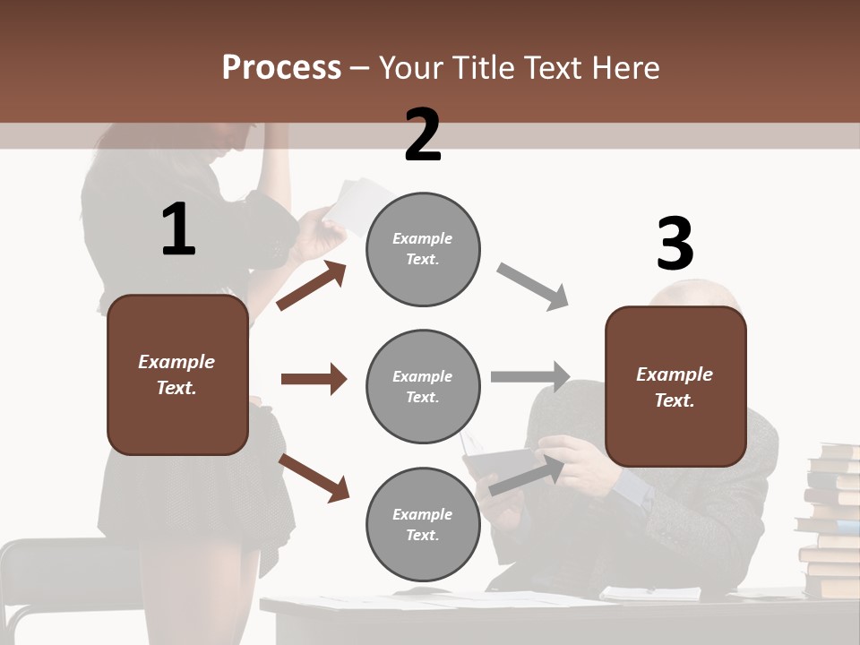 School University Sitting PowerPoint Template