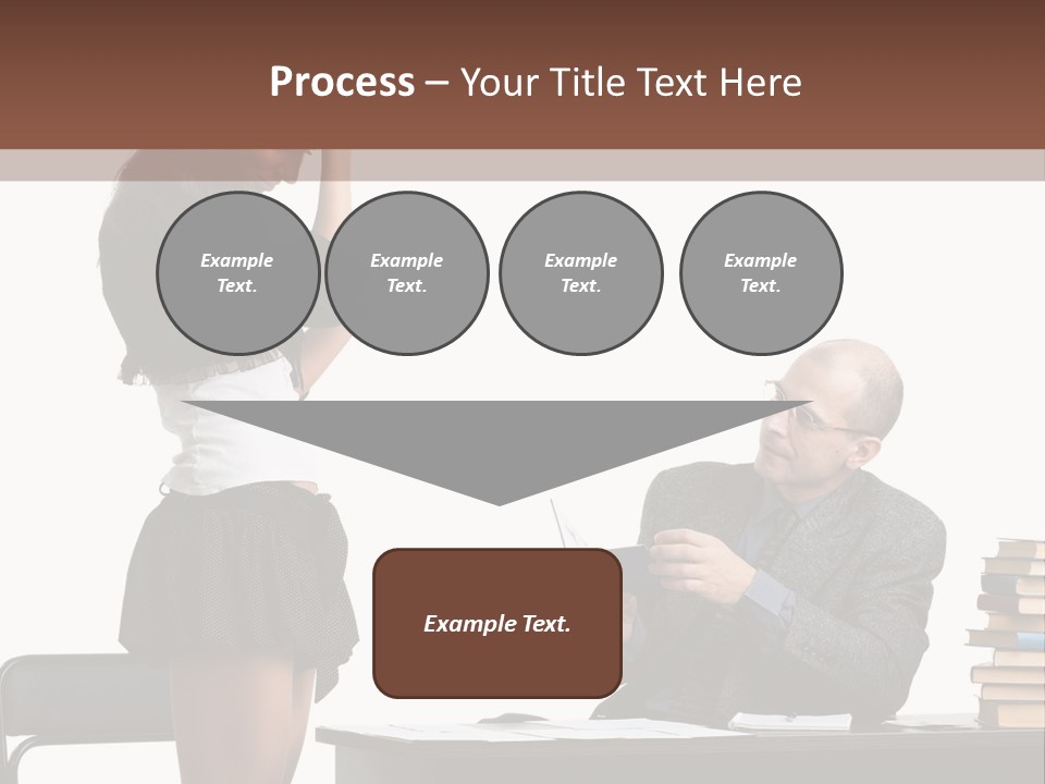 School University Sitting PowerPoint Template