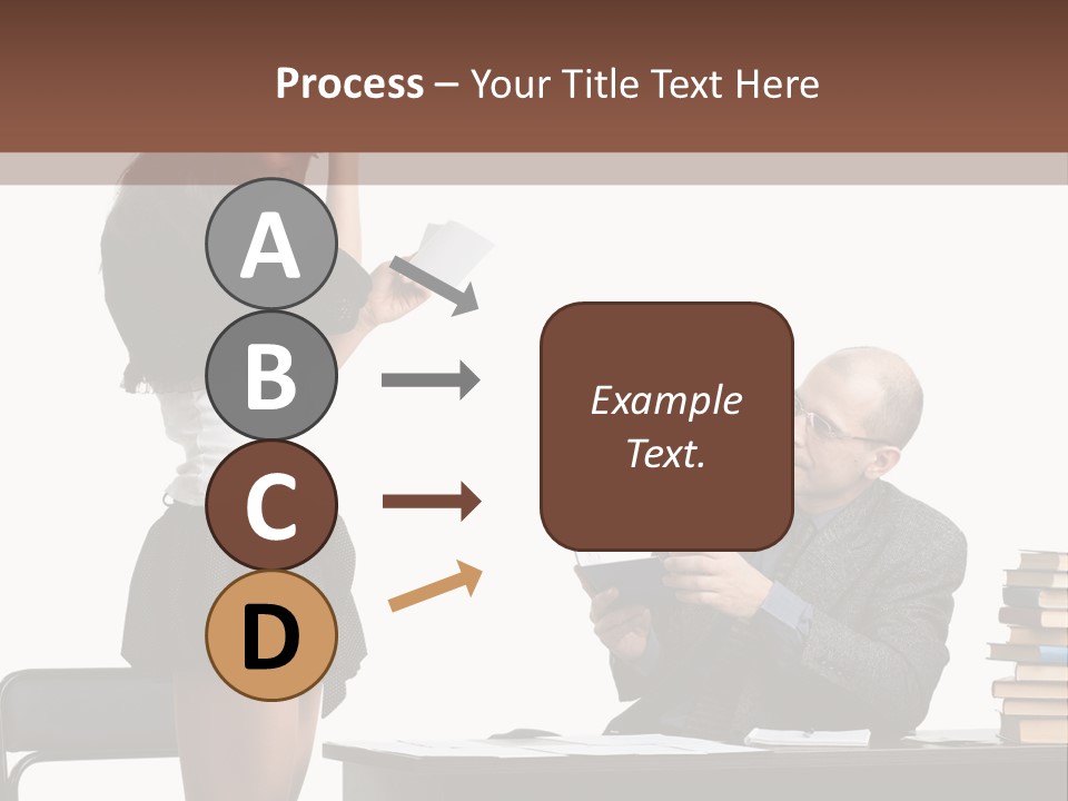 School University Sitting PowerPoint Template