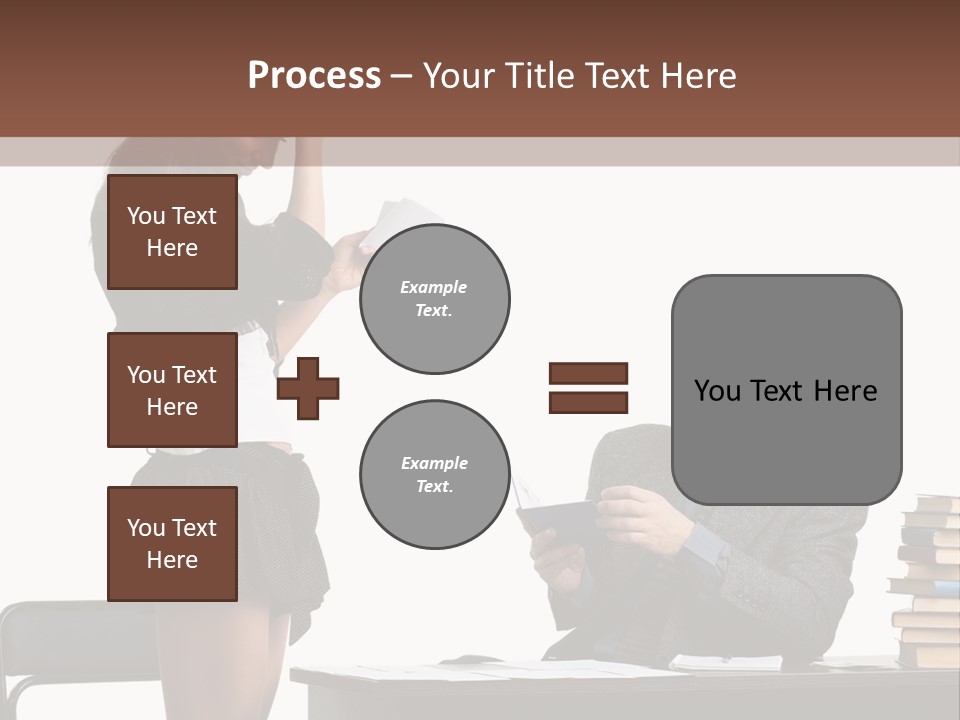 School University Sitting PowerPoint Template