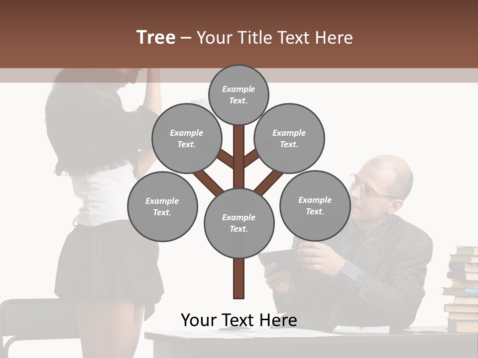 School University Sitting PowerPoint Template