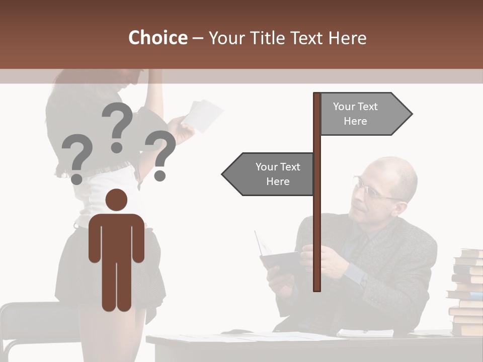 School University Sitting PowerPoint Template