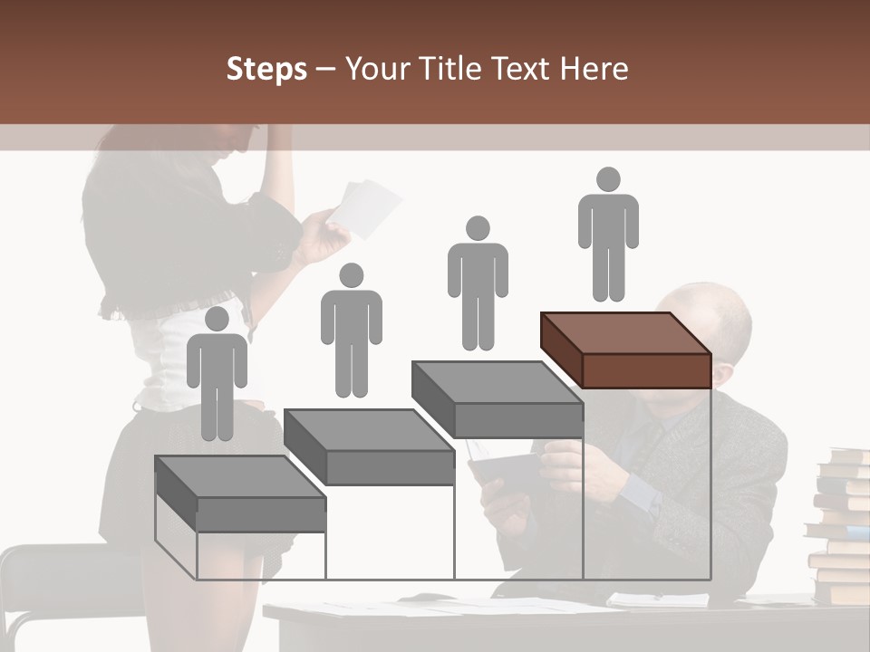 School University Sitting PowerPoint Template