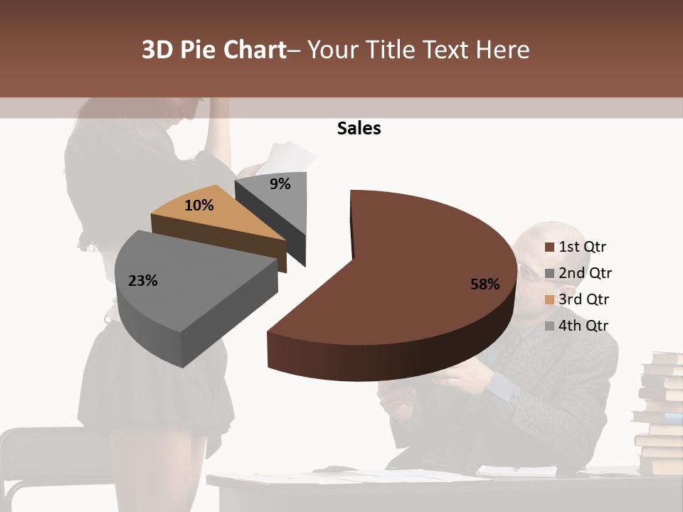 School University Sitting PowerPoint Template