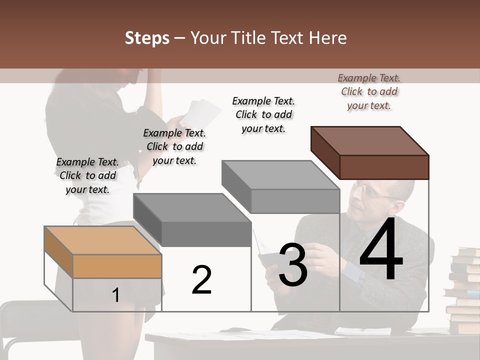 School University Sitting PowerPoint Template