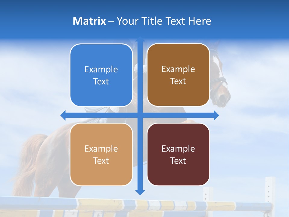 Fences Barrier Equestrian PowerPoint Template