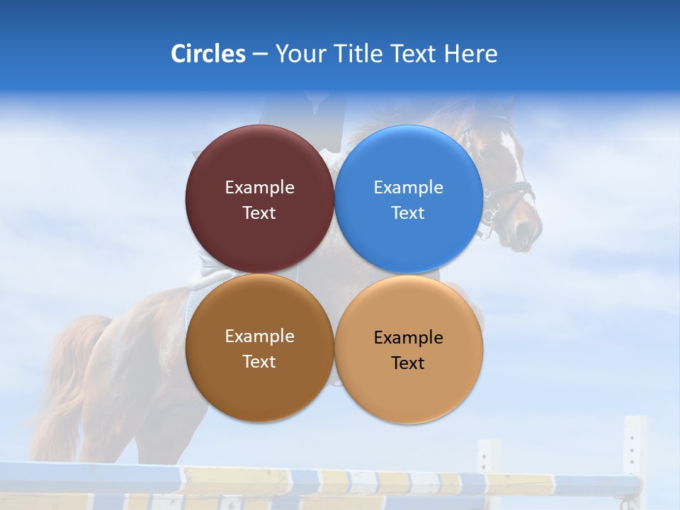 Fences Barrier Equestrian PowerPoint Template