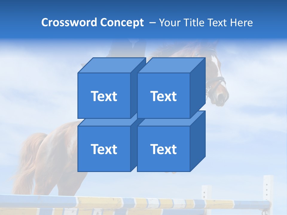 Fences Barrier Equestrian PowerPoint Template