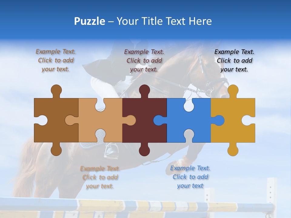 Fences Barrier Equestrian PowerPoint Template