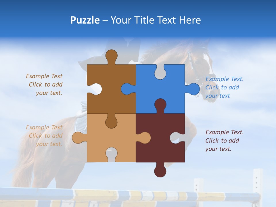 Fences Barrier Equestrian PowerPoint Template