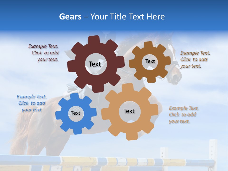 Fences Barrier Equestrian PowerPoint Template