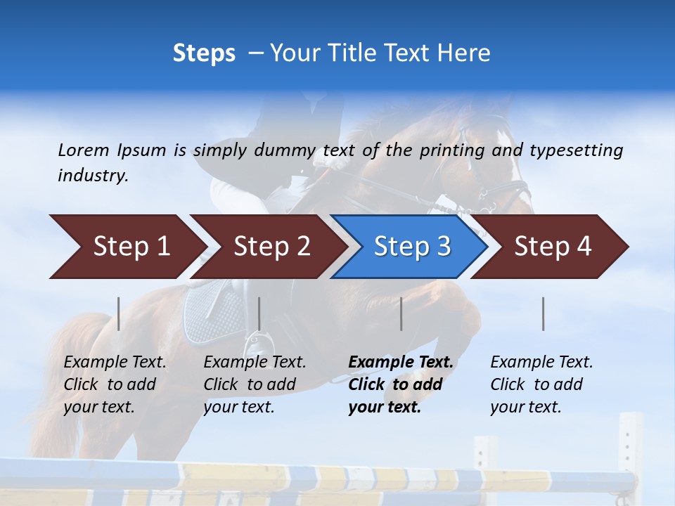 Fences Barrier Equestrian PowerPoint Template