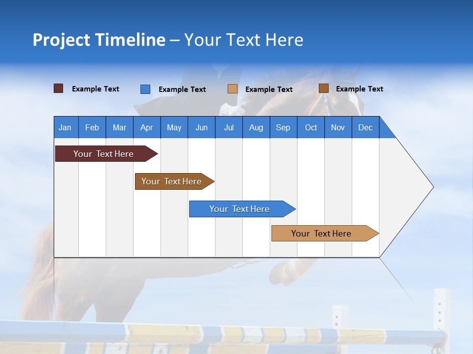 Fences Barrier Equestrian PowerPoint Template