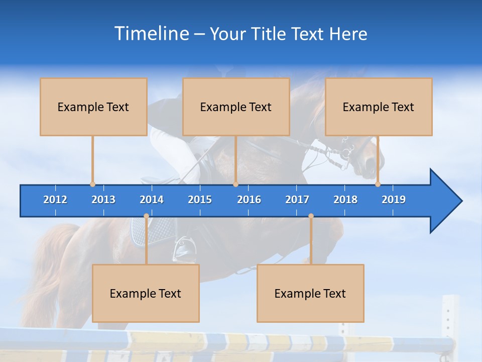 Fences Barrier Equestrian PowerPoint Template