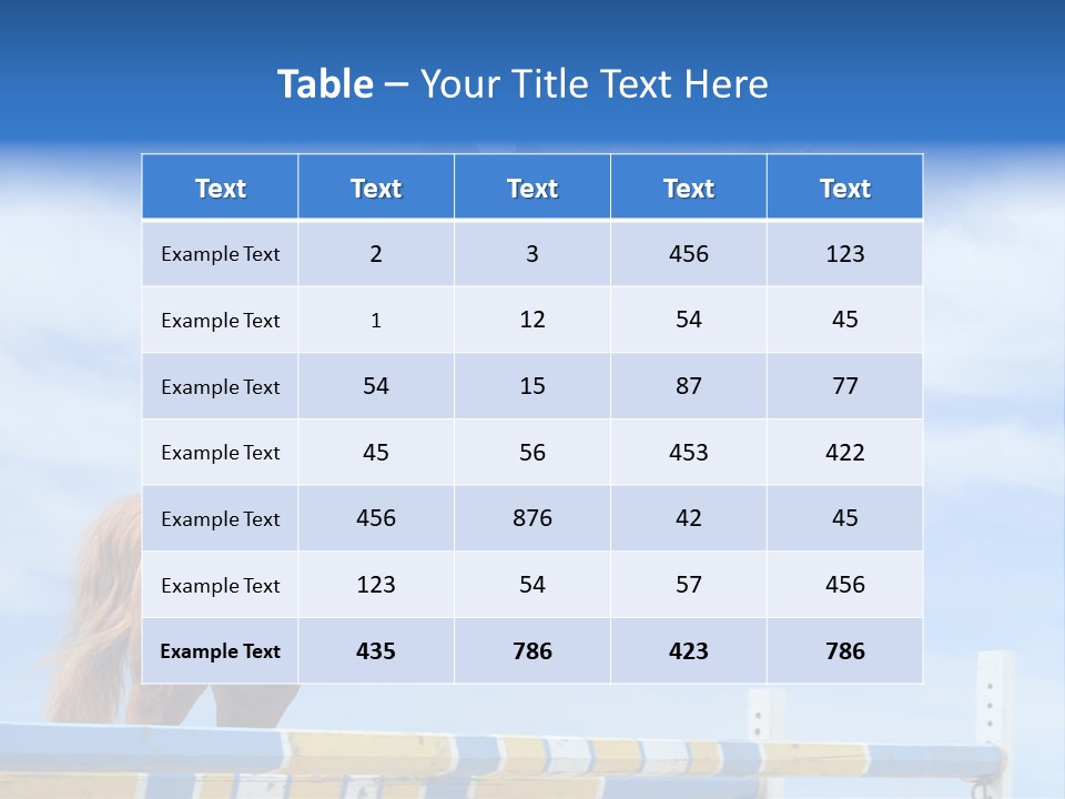 Fences Barrier Equestrian PowerPoint Template